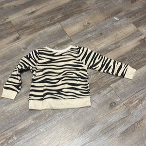 Zebra Print Sweatahirt